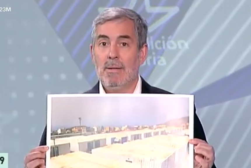 Las viviendas modulares en las que viven afectados del volcán, en el debate de los candidatos a la Presidencia de Canarias