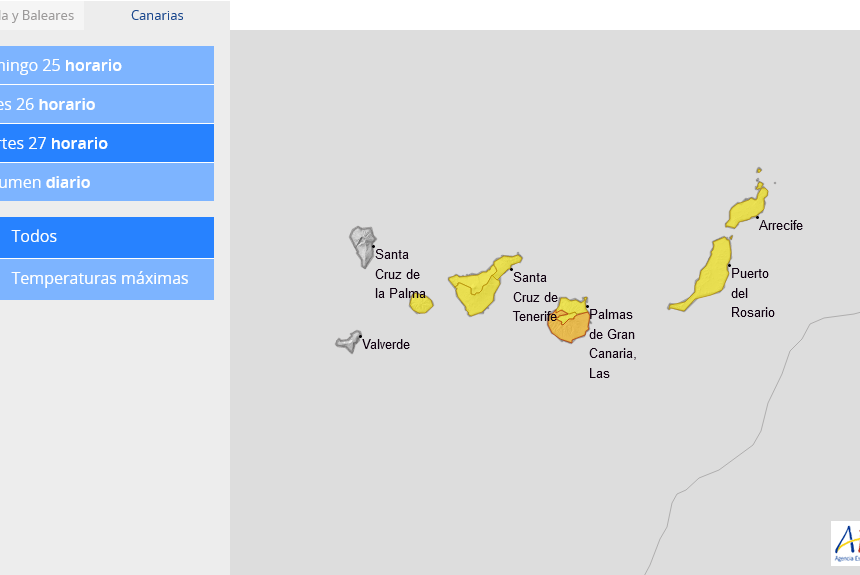 La Palma y El Hierro, únicas islas sin avisos de riesgo por altas temperaturas