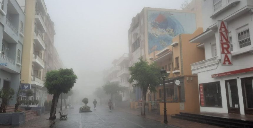 Alerta por lluvias este miércoles en La Palma