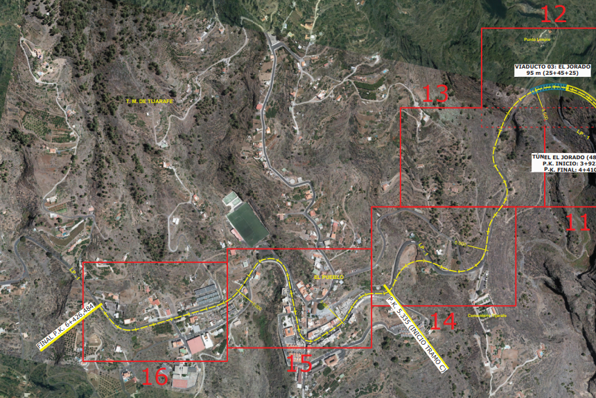 La carretera LP-1 sufrirá cortes nocturnos en la zona del Barranco “El Jorado” a partir de este domingo