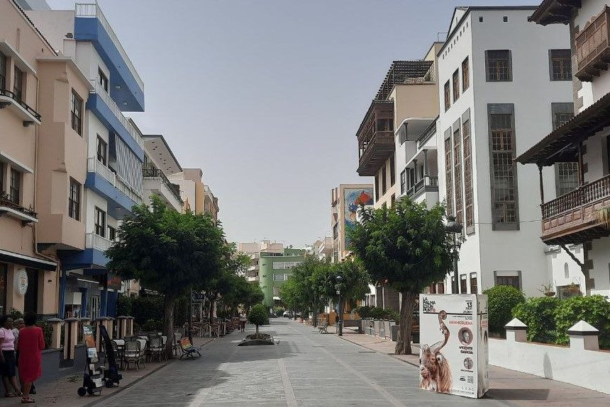 Los Llanos de Aridane superó este sábado los 45 grados centígrados