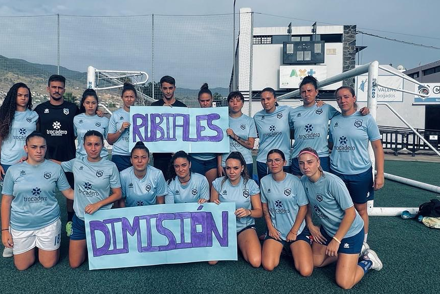 El Club Deportivo Argual, único equipo de fútbol de la isla que pidió la dimisión de Rubiales