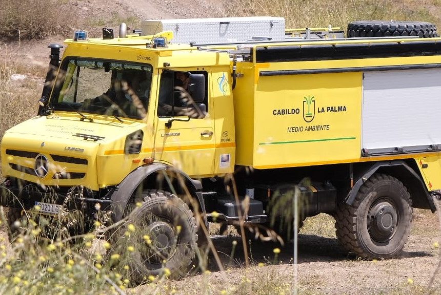 Las altas temperaturas dejaron este viernes en La Palma dos conatos de incendio que fueron extinguidos