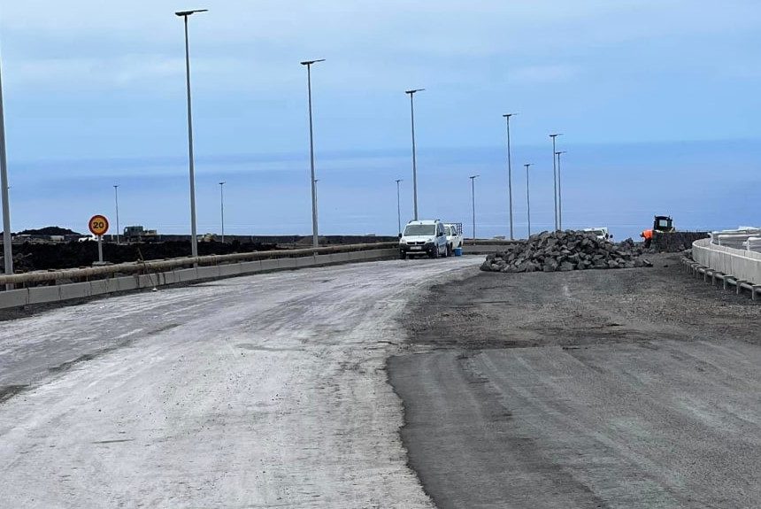 La carretera entre La Laguna y Las Norias sigue cerrada tras más de tres meses de obras