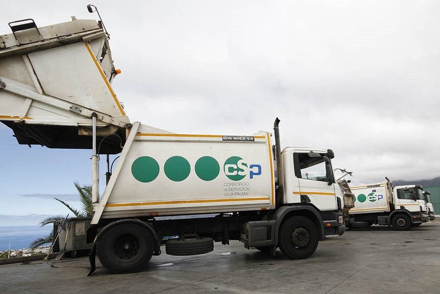 Esta madrugada comienza la huelga en el servicio de recogida de residuos de La Palma