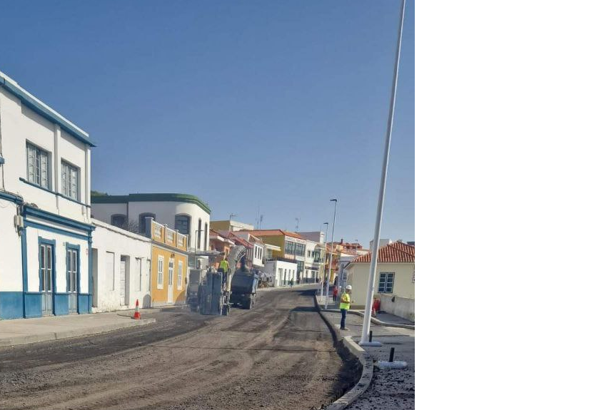 Comienzan en Fuencaliente las obras de asfaltado de la travesía de Los Canarios