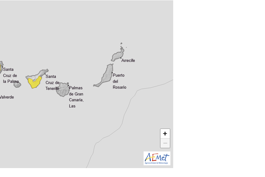 FORMATO AEMET LUNES 22 El Paso registró ayer rachas de viento de casi 90 kilómetros por hora