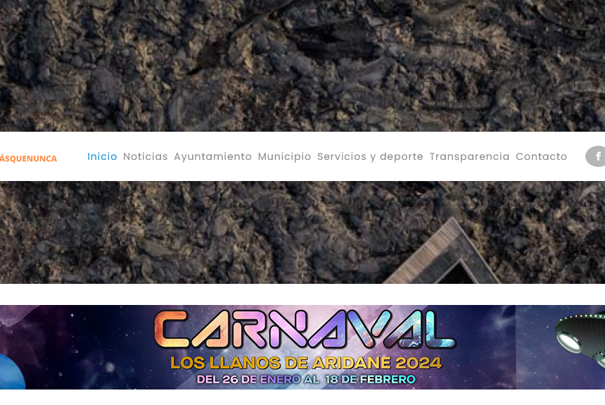 Screenshot 2024-01-29 at 12-32-35 Inicio - Ayuntamiento de Los Llanos de Aridane El cartel del Carnaval de Los Llanos “desaparece” de la portada del programa actos