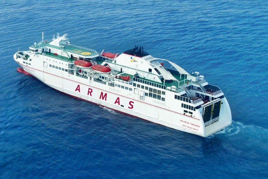 FORMATO NAVIERA ARMAS Armas deja de vender billetes de la ruta Santa Cruz de La Palma – Los Cristianos a partir de abril