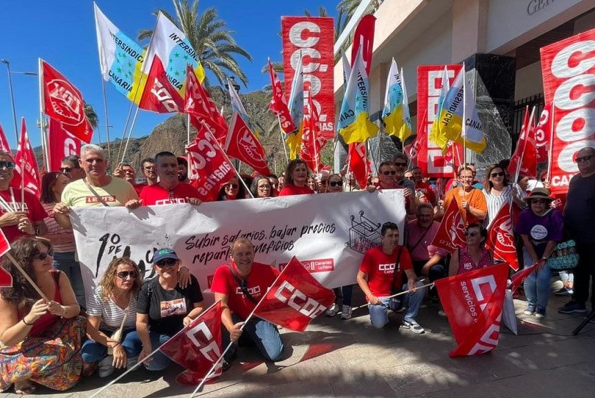 FORMATO 1 DE MAYO 2023 Santa Cruz de La Palma acoge la concentración de los sindicatos del 1 de mayo