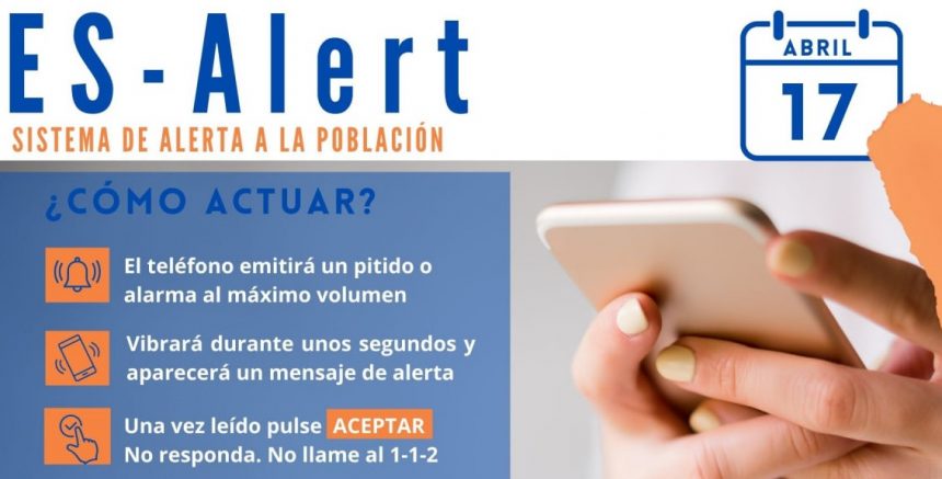 Los móviles de La Palma podrán recibir el próximo miércoles “un pitido o alarma” por un simulacro de emergencias