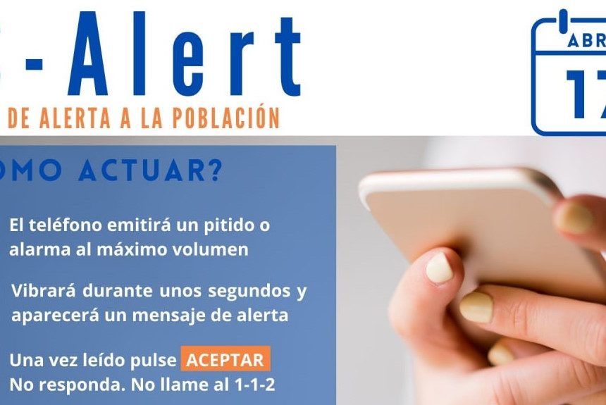 FORMATO ALERTA Los móviles de La Palma podrán recibir el próximo miércoles “un pitido o alarma” por un simulacro de emergencias