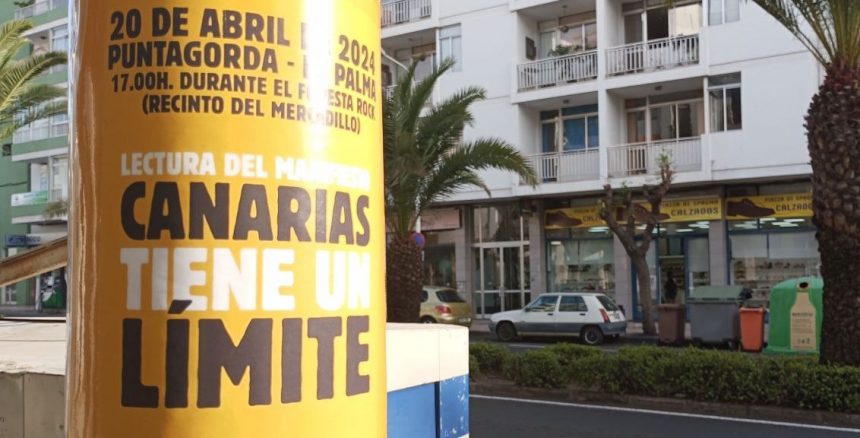 Puntagorda acogerá el próximo sábado la lectura del manifiesto Canarias tiene un límite