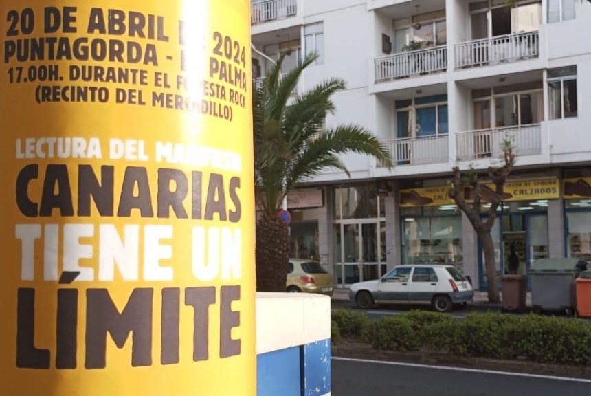 FORMATO CANARIAS TIENE UN LIMITE Puntagorda acogerá el próximo sábado la lectura del manifiesto Canarias tiene un límite