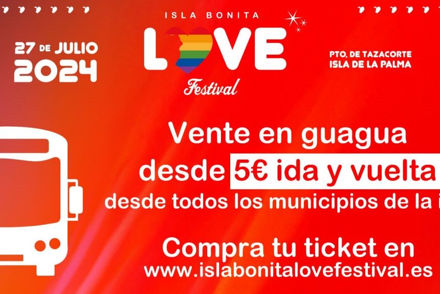 Guaguas desde 5 euros el trayecto facilitarán el traslado al concierto del Love Festival