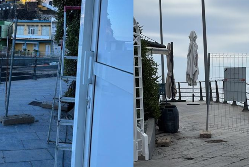 La retirada de una valla en Puerto Naos permite acceder a una zona con “valores desfavorables” de CO2