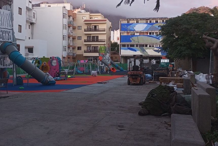 FORMATO PARQUE INCLUSIVO LLANO DEL ALFEREZ Las obras del principal parque infantil de Los Llanos de Aridane llevan seis meses de retraso