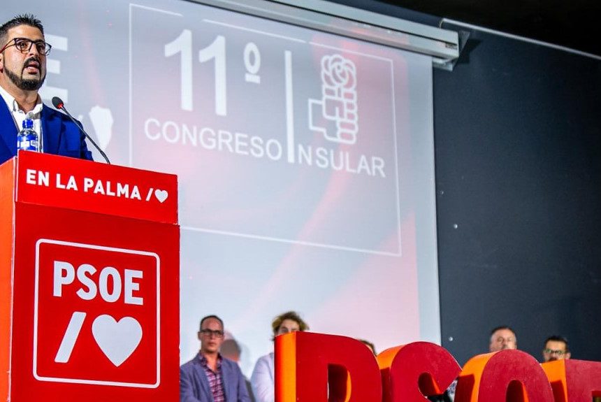 FORMATO BORJA PERDOMO CONGRESO PSOE La nueva ejecutiva del PSOE en La Palma pasa de 43 a 24 miembros