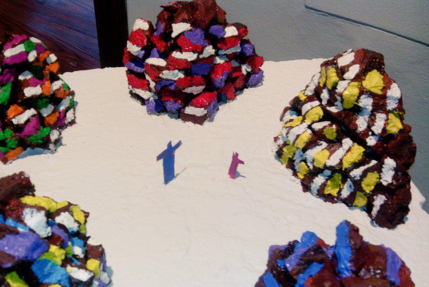 FORMATO MAQUETA OBRA IBARROLA GARAFIA Garafía acondiciona un sendero que permitirá observar la obra de Agustín Ibarrola en el municipio