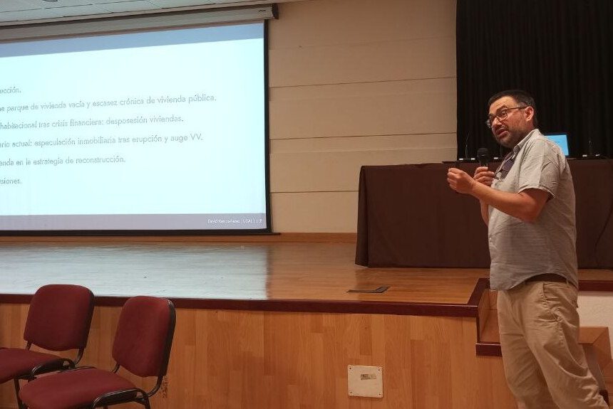 David Ramos: “El problema de la vivienda en La Palma no es de escasez, sino de falta de vivienda protegida y de movilizar la vivienda vacía”