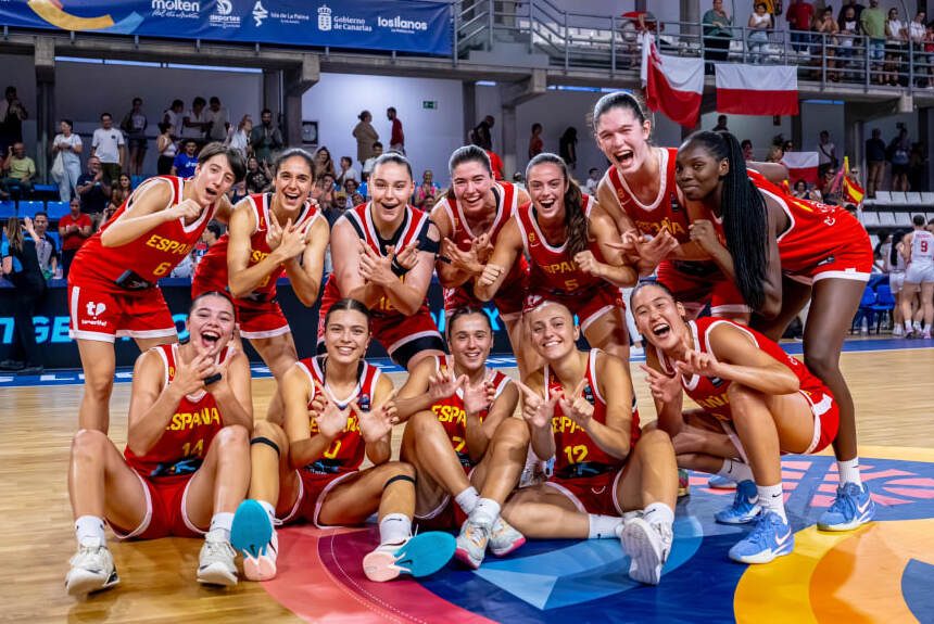 España, entre las tres invictas del Eurobasket Sub-18 femenino de La Palma tras la fase de grupos