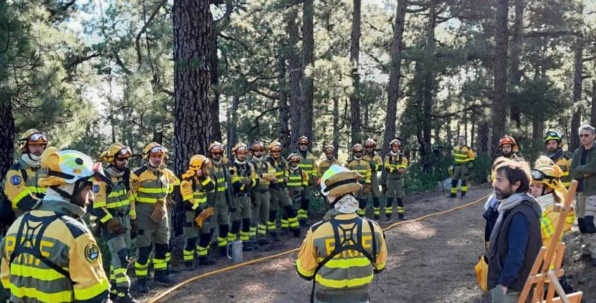 Bomberos forestales de las BRIF en Puntagorda se sumarán a la extinción de incendios en la Península