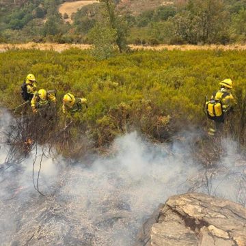 FORMATO BRIF PUNTAGORDA EN GALICIA Las BRIF de Puntagorda participan desde esta mañana en la extinción del incendio de Chandrexa, en Ourense