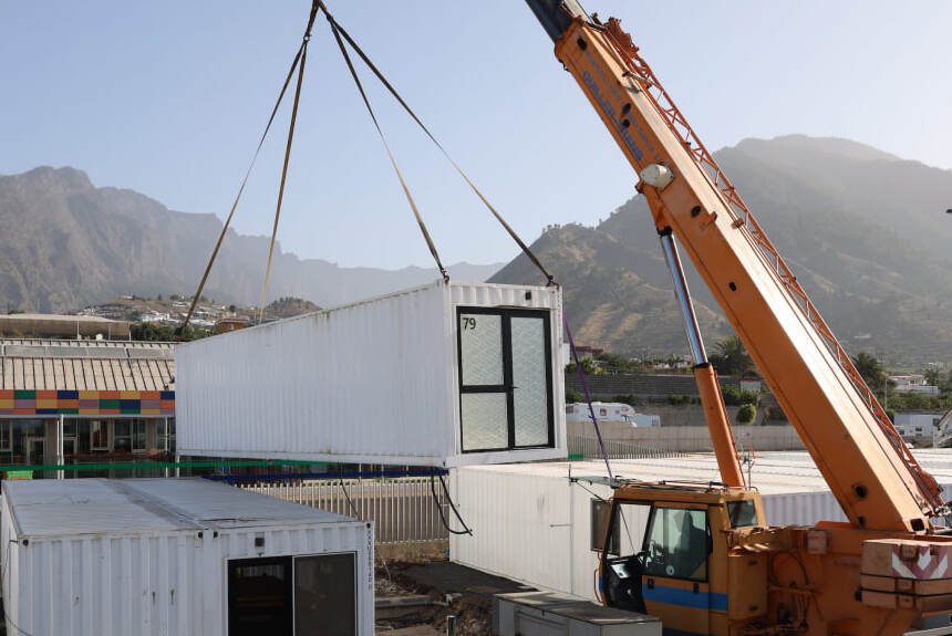 Las viviendas modulares del volcán de 2021 saldrán de la isla para atender nuevas emergencias