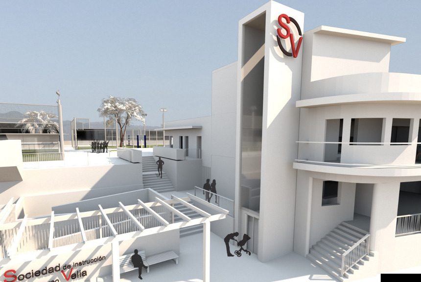 La Sociedad Velia presenta el anteproyecto de reconstrucción de su sede dañada por el volcán