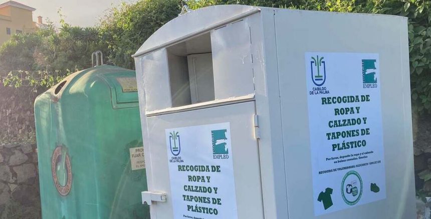FORMATO CONTENEDOR BLANCO SPC Los ayuntamientos de La Palma siguen sin una solución para la recogida de ropa y calzado usados