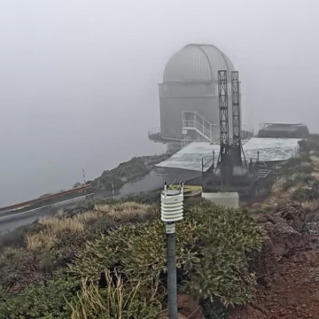 FORMATO LLUVIA ROQUE DE LOS MUCHACHOS Más de 60 litros acumulados en el Roque de los Muchachos por la borrasca Claudia