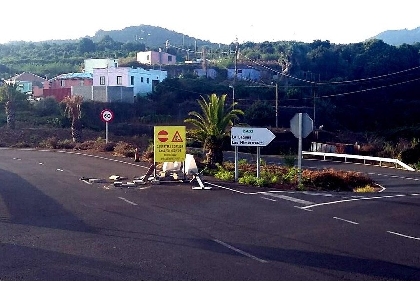 La circunvalación de Barlovento necesita rotondas y muros de contención antes de su apertura