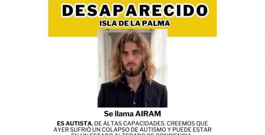 FORMATO DESAPARICION AIRAM La familia del joven desaparecido en La Palma pide centralizar la información en el CECOPIN