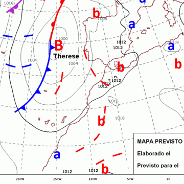 La borrasca Therese activa la alerta por viento y fuerte oleaje en La Palma este miércoles