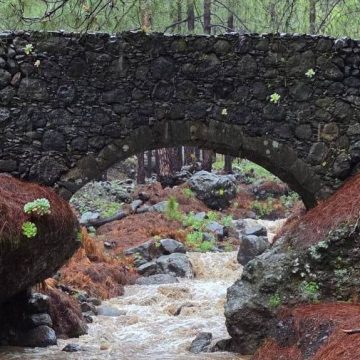 La borrasca Therese dejó 242 litros por metro cuadrado en el Roque de los Muchachos en un día