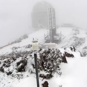 El Roque de los Muchachos acumula más de 90 litros por metro cuadrado este viernes